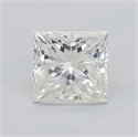 Natural Diamond 1.02 Carats, Princess with  Cut, J Color, VS1 Clarity and Certified by GIA
