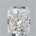 Natural Diamond 1.72 Carats, Radiant with  Cut, H Color, SI1 Clarity and Certified by GIA