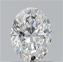 Natural Diamond 0.70 Carats, Oval with  Cut, E Color, VS1 Clarity and Certified by GIA