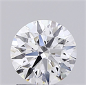 Lab Grown Diamond 1.51 Carats, Round with Ideal Cut, D Color, VVS2 Clarity and Certified by IGI