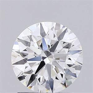 Picture of Lab Grown Diamond 1.51 Carats, Round with Ideal Cut, D Color, VVS2 Clarity and Certified by IGI