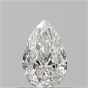 Natural Diamond 0.50 Carats, Pear with  Cut, I Color, VVS2 Clarity and Certified by GIA