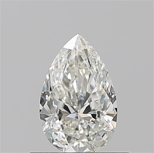Picture of Natural Diamond 0.50 Carats, Pear with  Cut, I Color, VVS2 Clarity and Certified by GIA