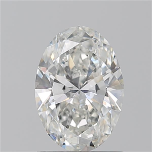 Picture of Natural Diamond 1.20 Carats, Oval with  Cut, G Color, SI1 Clarity and Certified by GIA