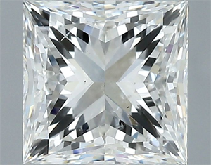 Picture of Natural Diamond 1.50 Carats, Princess with  Cut, G Color, SI1 Clarity and Certified by GIA