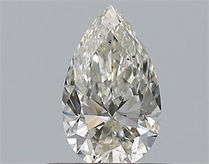 Picture of Natural Diamond 0.50 Carats, Pear with  Cut, I Color, SI2 Clarity and Certified by GIA
