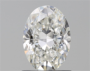 Foto Diamante Natural 1.02 quilates, Ovalado , Color H, claridad SI1 y certificado GIA de