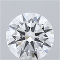 Lab Grown Diamond 7.01 Carats, Round with Excellent Cut, G Color, VVS2 Clarity and Certified by IGI