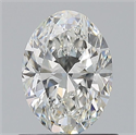 Natural Diamond 0.80 Carats, Oval with  Cut, G Color, VVS2 Clarity and Certified by GIA