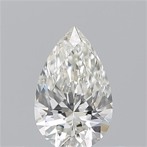 Picture of Natural Diamond 0.51 Carats, Pear with  Cut, J Color, VS2 Clarity and Certified by GIA