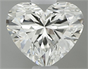 Natural Diamond 0.56 Carats, Heart with  Cut, J Color, VVS1 Clarity and Certified by GIA