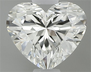 Picture of Natural Diamond 0.56 Carats, Heart with  Cut, J Color, VVS1 Clarity and Certified by GIA