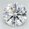 Lab Grown Diamond 2.57 Carats, Round with Excellent Cut, D Color, VVS1 Clarity and Certified by GIA