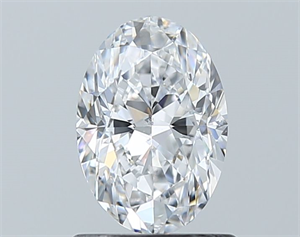 Picture of Natural Diamond 0.90 Carats, Oval with  Cut, D Color, SI2 Clarity and Certified by GIA