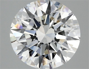 Picture of Lab Grown Diamond 3.01 Carats, Round with Ideal Cut, E Color, VVS2 Clarity and Certified by IGI