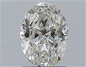 Natural Diamond 1.29 Carats, Oval with  Cut, H Color, SI2 Clarity and Certified by GIA