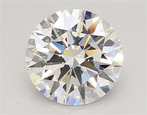 Picture of Lab Grown Diamond 3.05 Carats, Round with Ideal Cut, E Color, VVS2 Clarity and Certified by IGI