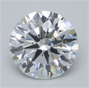 Lab Grown Diamond 6.16 Carats, Round with Ideal Cut, E Color, VVS2 Clarity and Certified by IGI