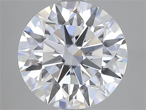 Picture of Lab Grown Diamond 2.55 Carats, Round with Ideal Cut, D Color, IF Clarity and Certified by IGI