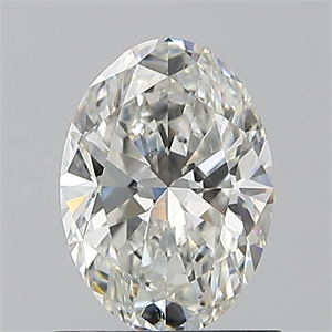 Picture of Natural Diamond 0.91 Carats, Oval with  Cut, I Color, SI1 Clarity and Certified by GIA
