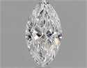 Natural Diamond 0.50 Carats, Marquise with  Cut, D Color, VVS2 Clarity and Certified by GIA