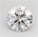Lab Grown Diamond 1.05 Carats, Round with Ideal Cut, D Color, VVS2 Clarity and Certified by IGI