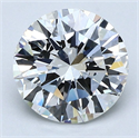 Natural Diamond 2.01 Carats, Round with Very Good Cut, G Color, SI1 Clarity and Certified by GIA