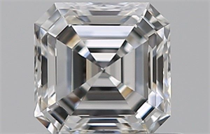 Foto Diamante Natural 0.50 quilates, Asscher , Color E, claridad VS2 y certificado GIA de