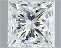 Natural Diamond 0.40 Carats, Princess with  Cut, E Color, SI1 Clarity and Certified by GIA