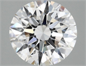 Lab Grown Diamond 2.53 Carats, Round with Ideal Cut, E Color, VVS2 Clarity and Certified by IGI