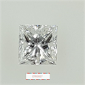 Natural Diamond 1.53 Carats, Princess with  Cut, E Color, SI1 Clarity and Certified by GIA