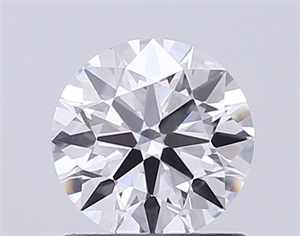 Picture of Lab Grown Diamond 1.50 Carats, Round with Excellent Cut, D Color, VVS2 Clarity and Certified by IGI