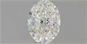 Natural Diamond 0.70 Carats, Oval with  Cut, H Color, IF Clarity and Certified by IGI