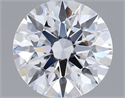 Del inventario de diamantes de laboratorio, 1.51 quilates, Redondo , Color E, claridad VVS2 y certificado IGI