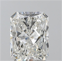 Natural Diamond 1.70 Carats, Radiant with  Cut, G Color, SI2 Clarity and Certified by GIA