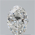 Natural Diamond 0.54 Carats, Oval with  Cut, G Color, VS2 Clarity and Certified by GIA
