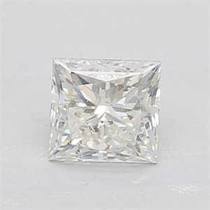 Picture of Natural Diamond 0.82 Carats, Princess with  Cut, H Color, I1 Clarity and Certified by GIA