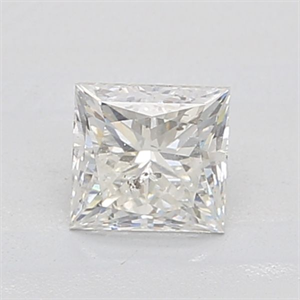 Picture of Natural Diamond 0.82 Carats, Princess with  Cut, H Color, I1 Clarity and Certified by GIA