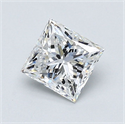 Diamante Natural 0.90 quilates, Princesa , Color D, claridad VVS2 y certificado GIA