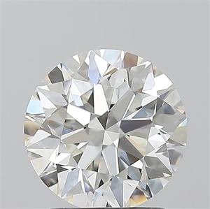 Picture of Natural Diamond 1.70 Carats, Round with Excellent Cut, H Color, VVS2 Clarity and Certified by GIA