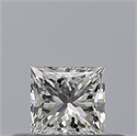 Natural Diamond 0.25 Carats, Princess with  Cut, F Color, IF Clarity and Certified by GIA