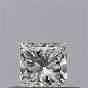 Picture of Natural Diamond 0.25 Carats, Princess with  Cut, F Color, IF Clarity and Certified by GIA