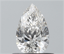Natural Diamond 0.50 Carats, Pear with  Cut, H Color, SI1 Clarity and Certified by IGI