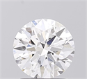 Lab Grown Diamond 1.52 Carats, Round with Ideal Cut, D Color, VS1 Clarity and Certified by IGI