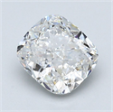 Natural Diamond 1.53 Carats, Cushion with  Cut, H Color, VS2 Clarity and Certified by GIA
