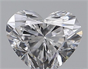 Natural Diamond 0.30 Carats, Heart with  Cut, D Color, VS2 Clarity and Certified by GIA