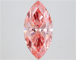 Picture of Lab Grown Diamond 2.80 Carats, Marquise with  Cut, Fancy Vivid Pink Color, VS1 Clarity and Certified by IGI