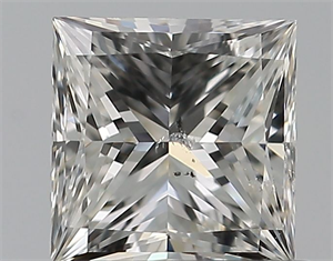 Picture of Natural Diamond 0.70 Carats, Princess with  Cut, G Color, SI2 Clarity and Certified by GIA