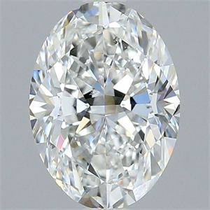 Foto Diamante Natural 2.01 quilates, Ovalado , Color F, claridad SI1 y certificado GIA de