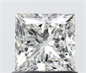 Natural Diamond 0.81 Carats, Princess with  Cut, I Color, VVS1 Clarity and Certified by IGI